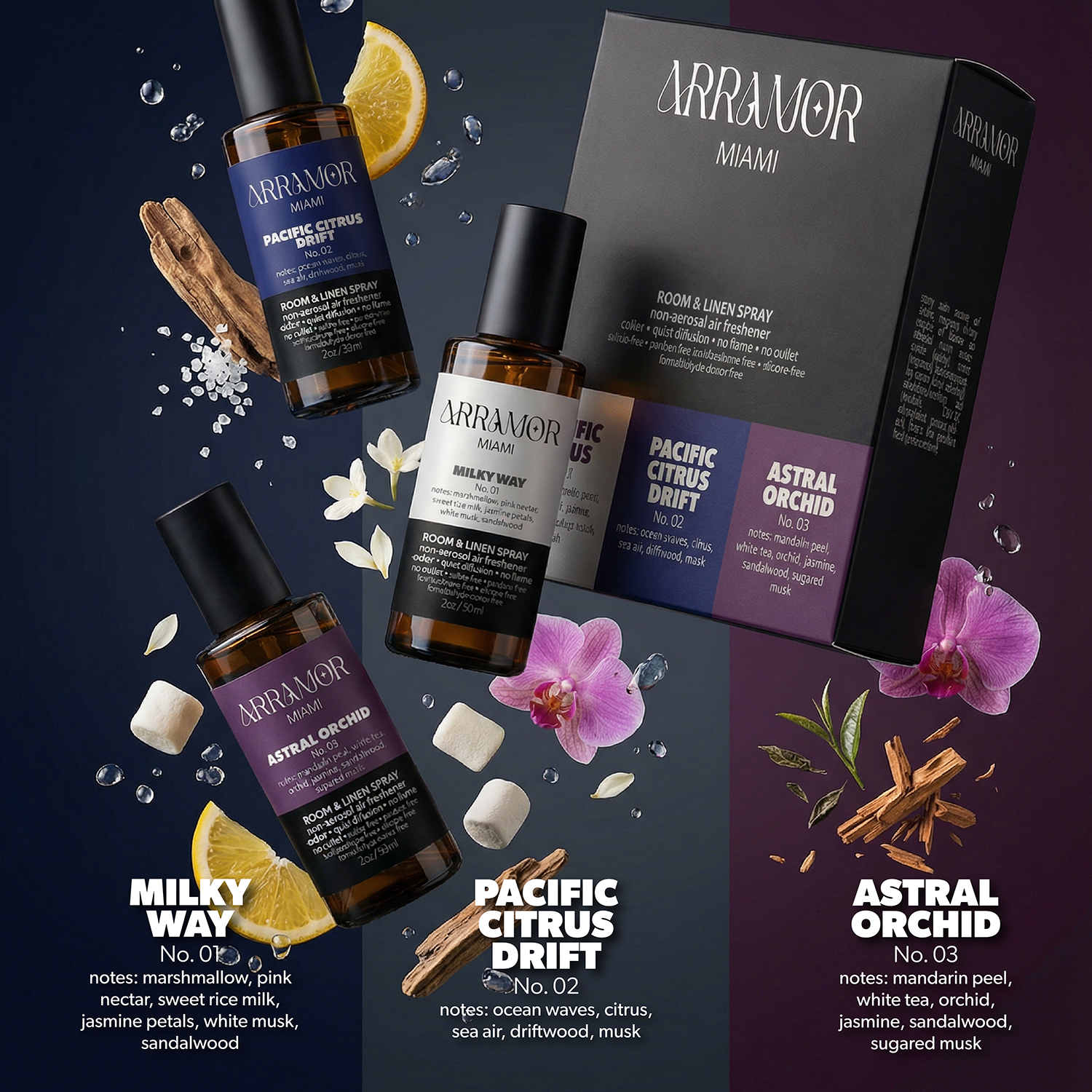 ARRAMOR Room Spray — Discovery Collection | 3 Pack